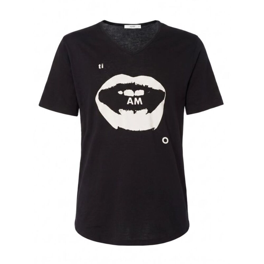 Fendi Men `Ti Amo` Print T-Shirt